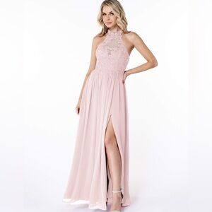 Azazie Blushing Pink Dress